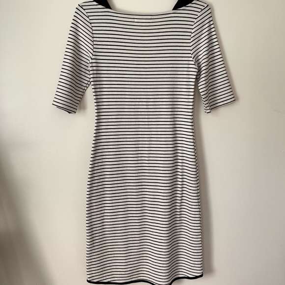 Striped Fitted Monteau Dress - Picture 2 of 3